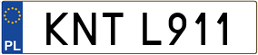 Trailer License Plate